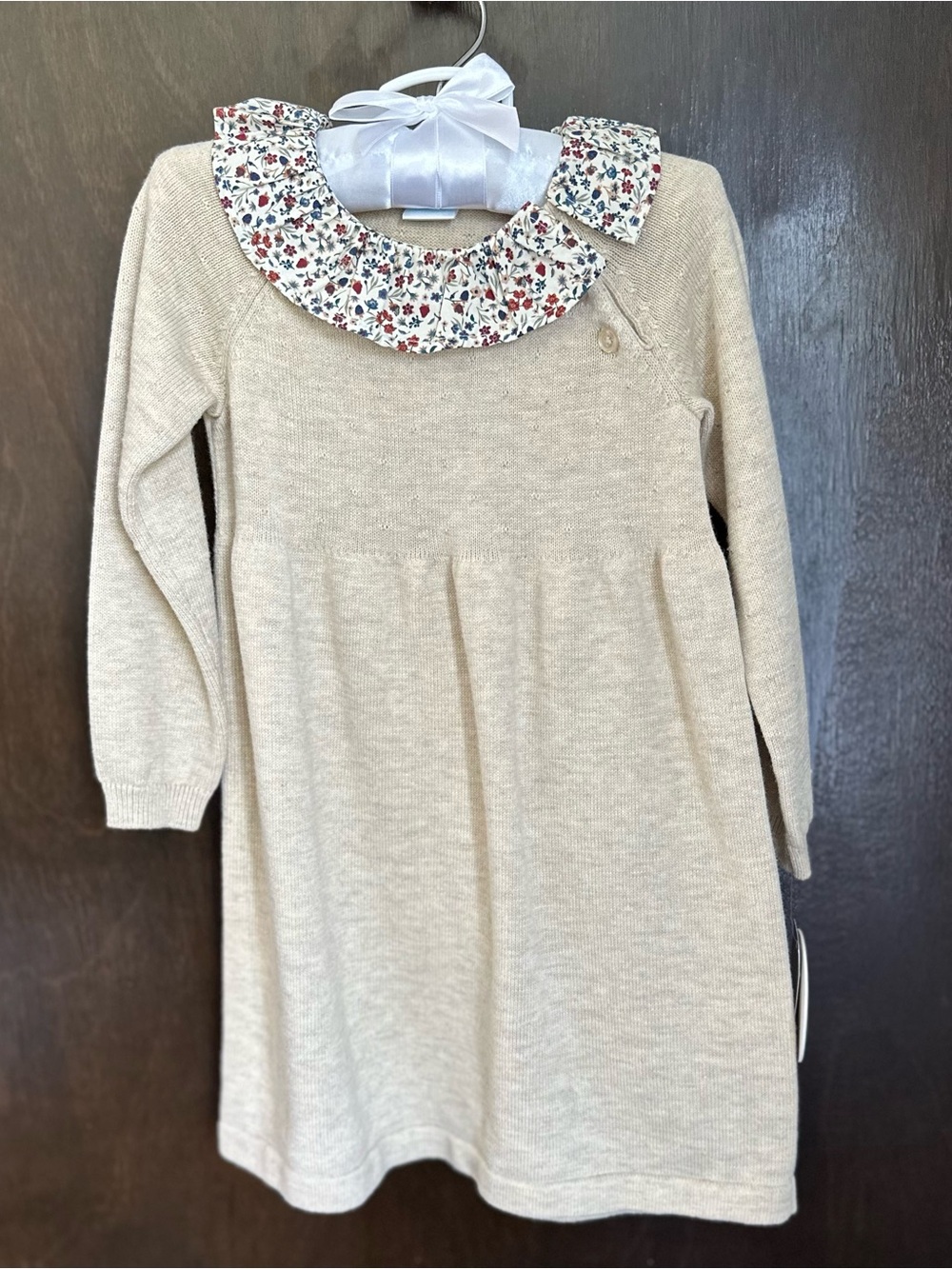 Edgehill Collection Cream Knit dress